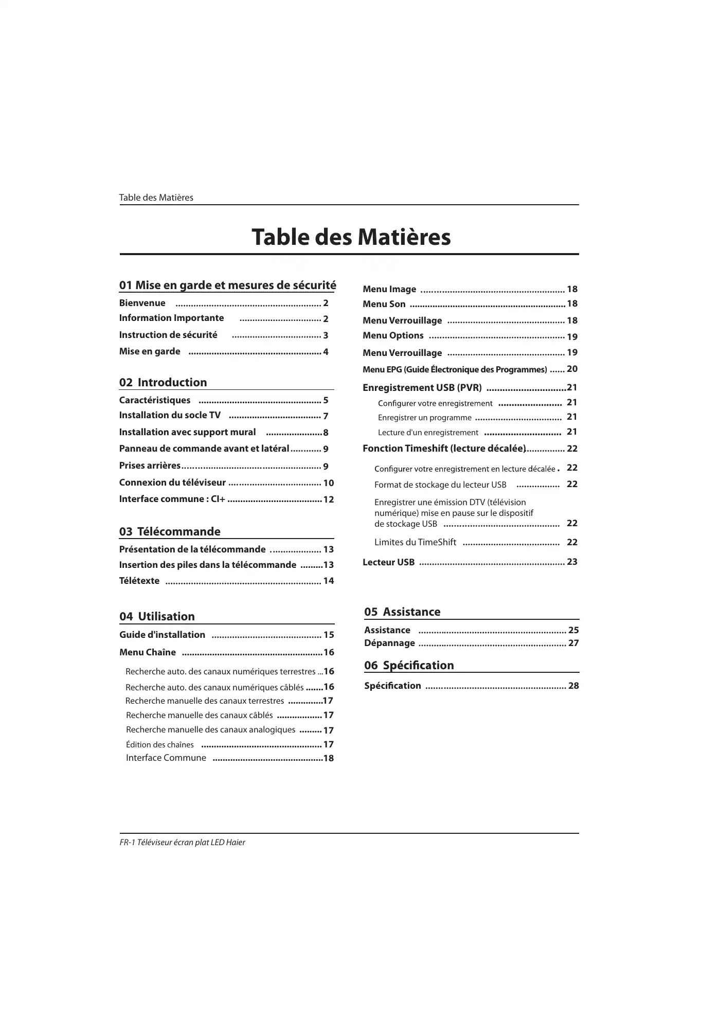 Haier LE39B7000C Instruction Manual Manual pdf 32 page image