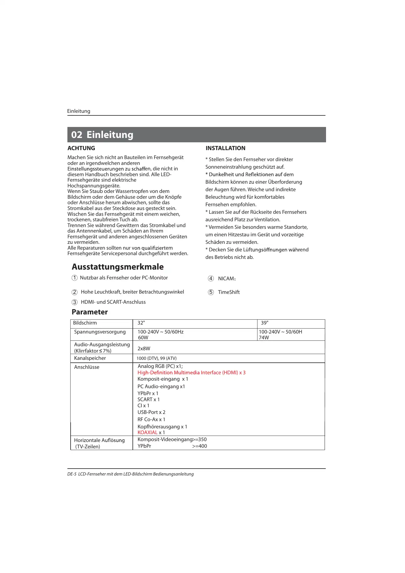 Haier LE39B7000C Instruction Manual Manual pdf 67 page image