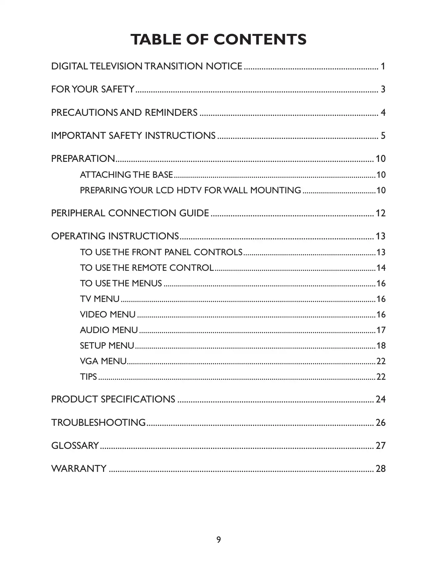 Haier LED TV LE32C13200 Owner's Manual Manual pdf 11 page image