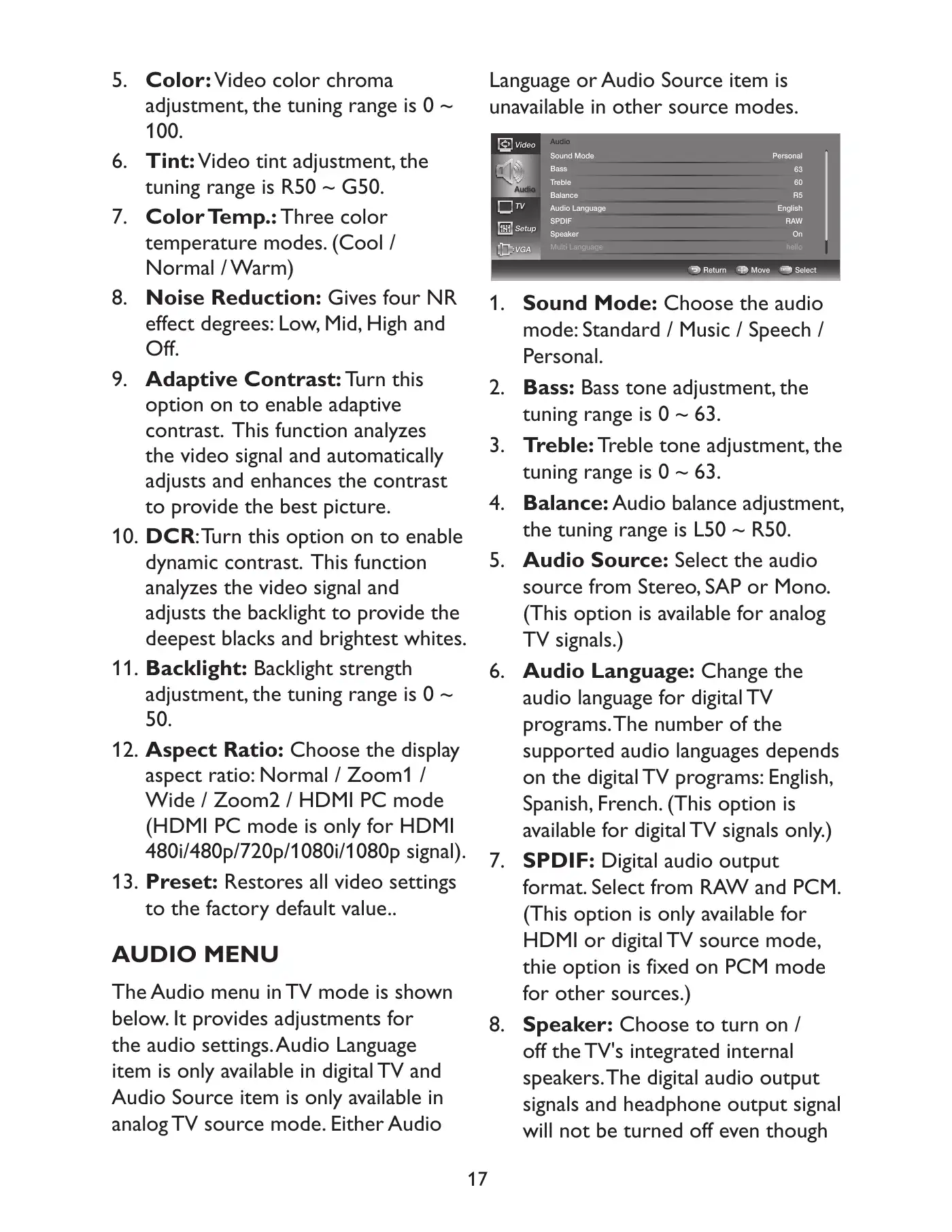 Haier LED TV LE32C13200 Owner's Manual Manual pdf 19 page image