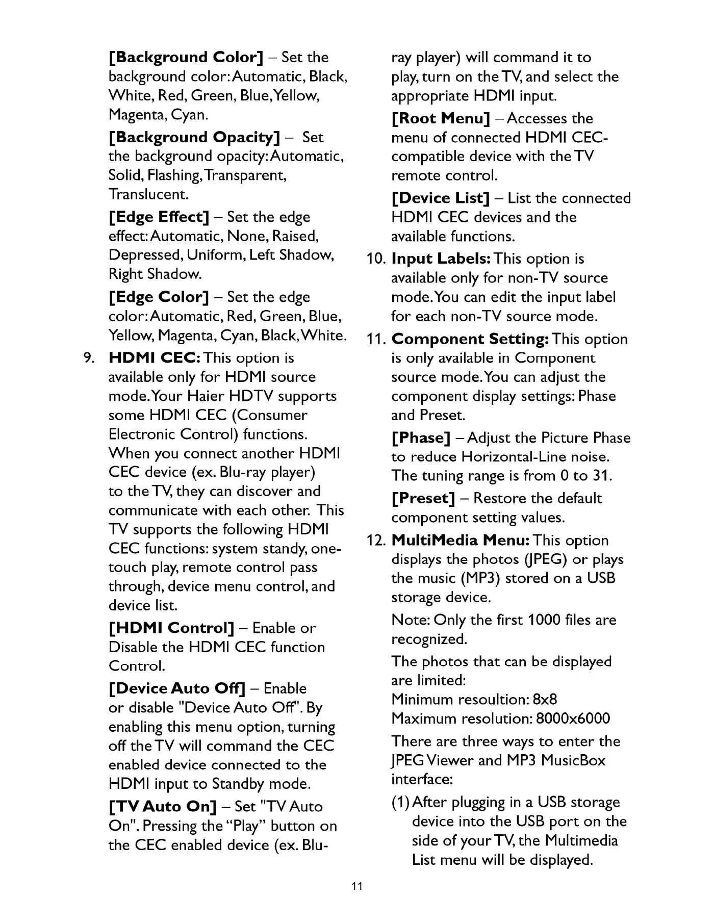 Haier LE32C13200 Service Manual Manual pdf 10 page image