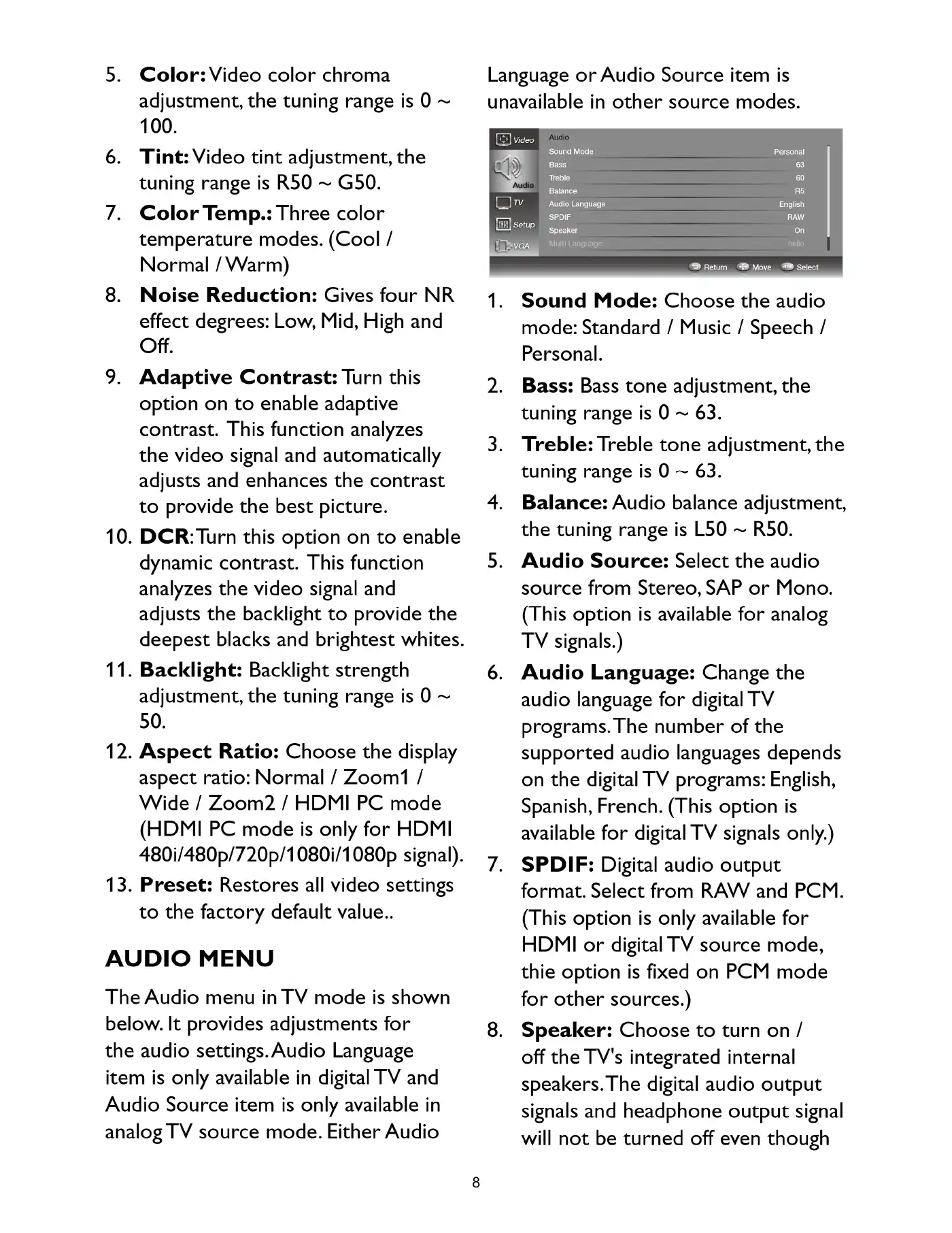 Haier LE32C13200 Service Manual Manual pdf 7 page image