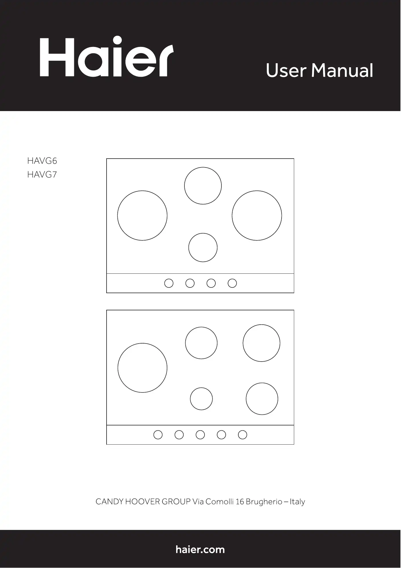 Haier HAVG6 User Manual Manual pdf 1 page image
