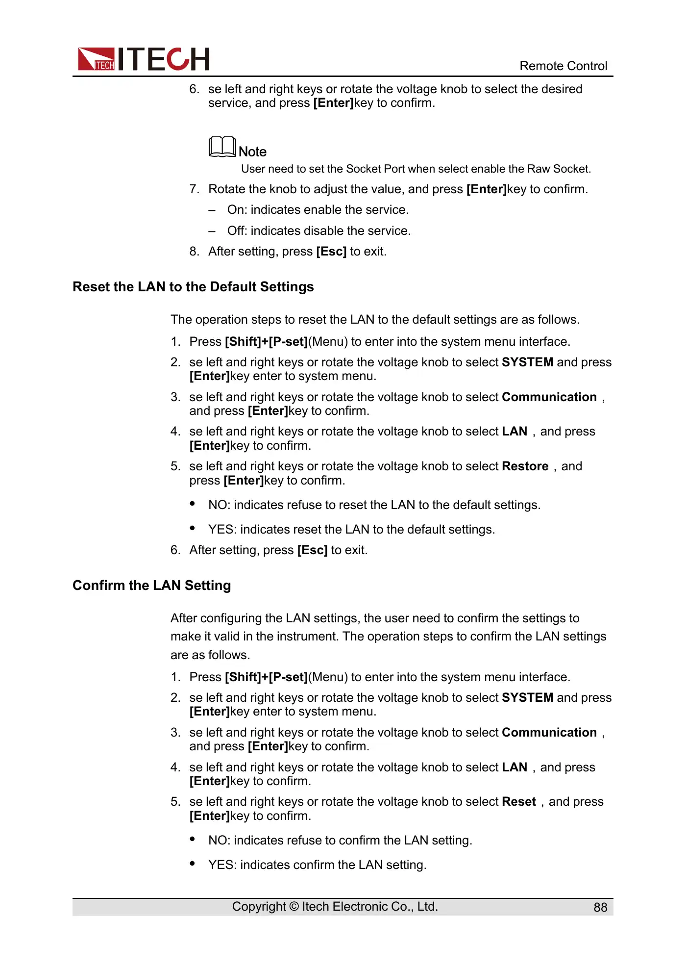ITech IT6500C Series User Manual Manual pdf 99 page image