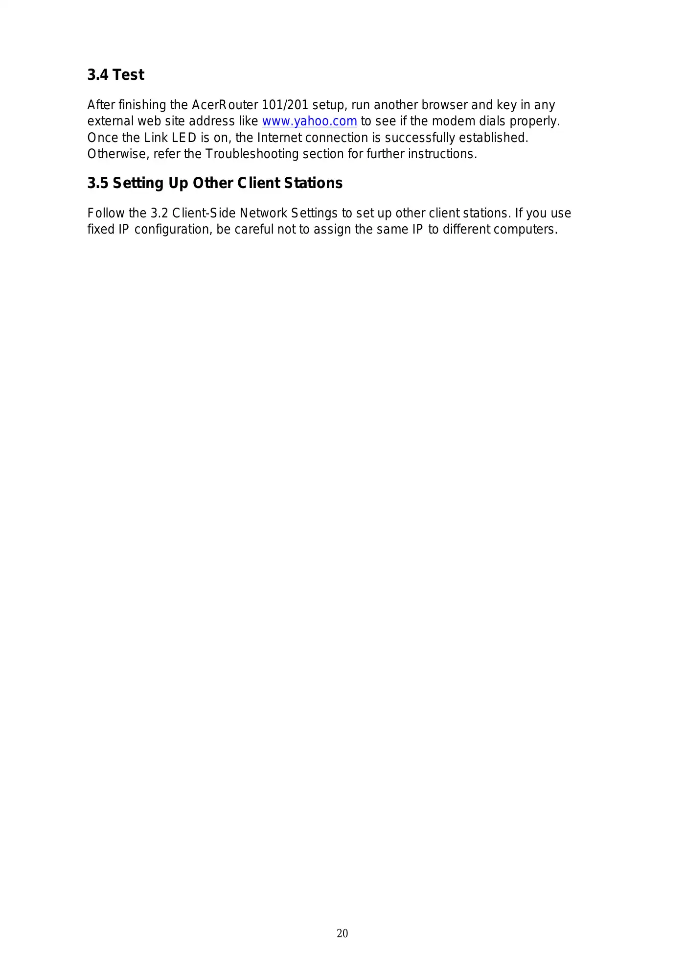 Acer 101/201 User Manual Manual pdf 20 page image
