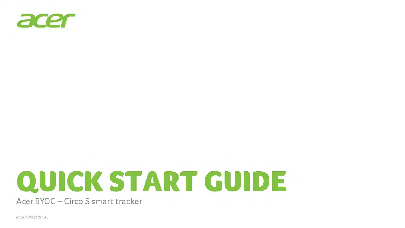 Acer BYOC Circo S Quick Start Manual Manual pdf 1 page image