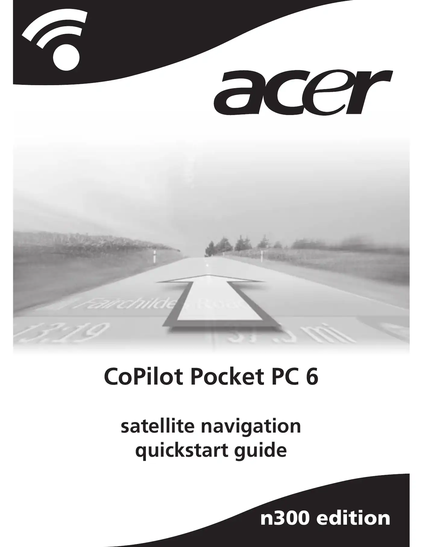 Acer CoPilot Pocket PC 6 Quick Start Manual Manual pdf 1 page image