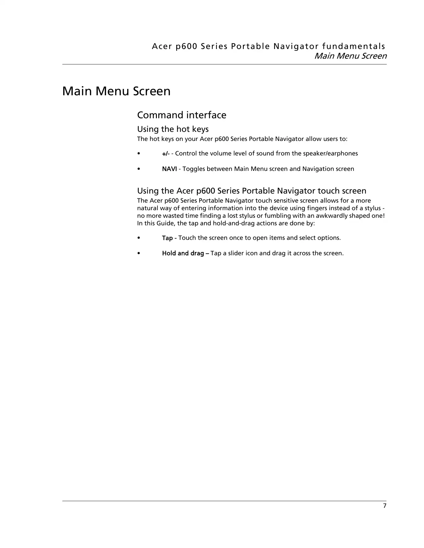 Acer P600 Series User Manual Manual pdf 31 page image