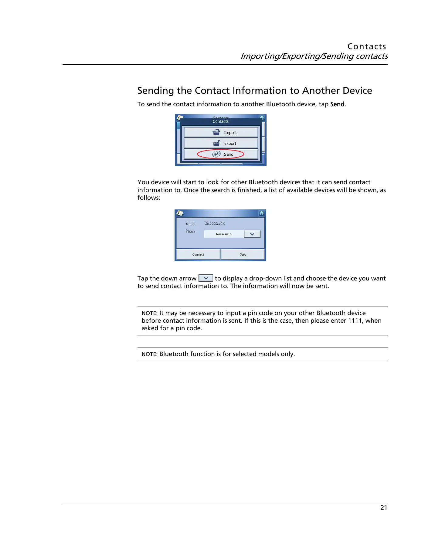 Acer P600 Series User Manual Manual pdf 45 page image