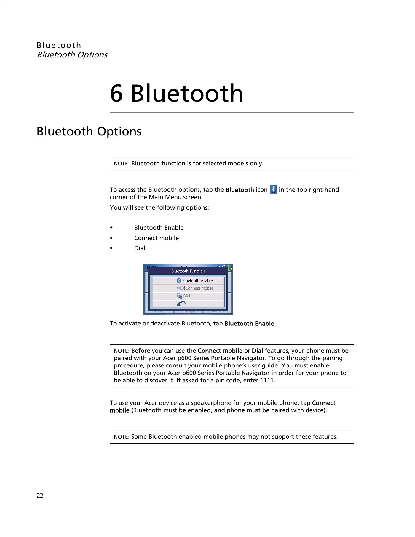 Acer P600 Series User Manual Manual pdf 46 page image