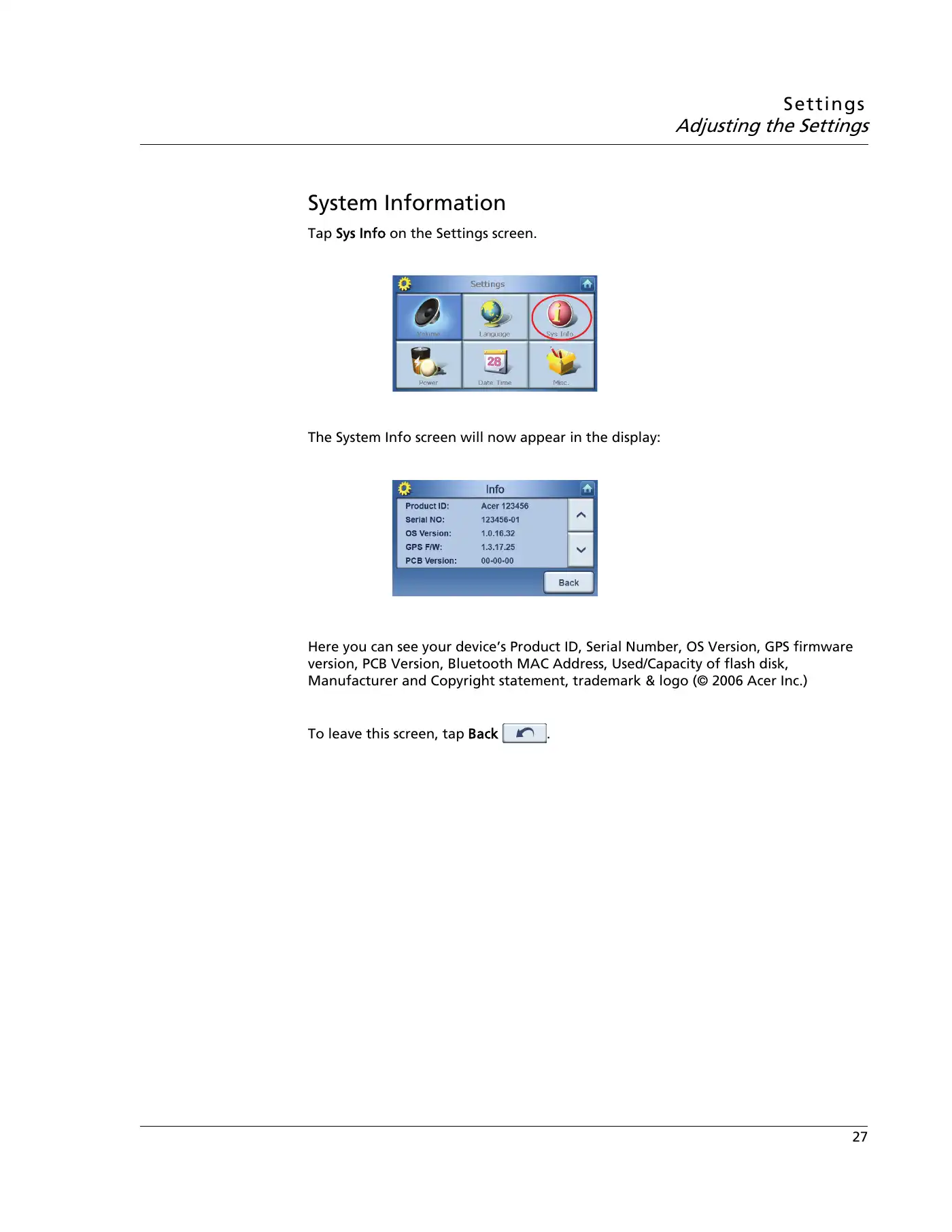 Acer P600 Series User Manual Manual pdf 51 page image