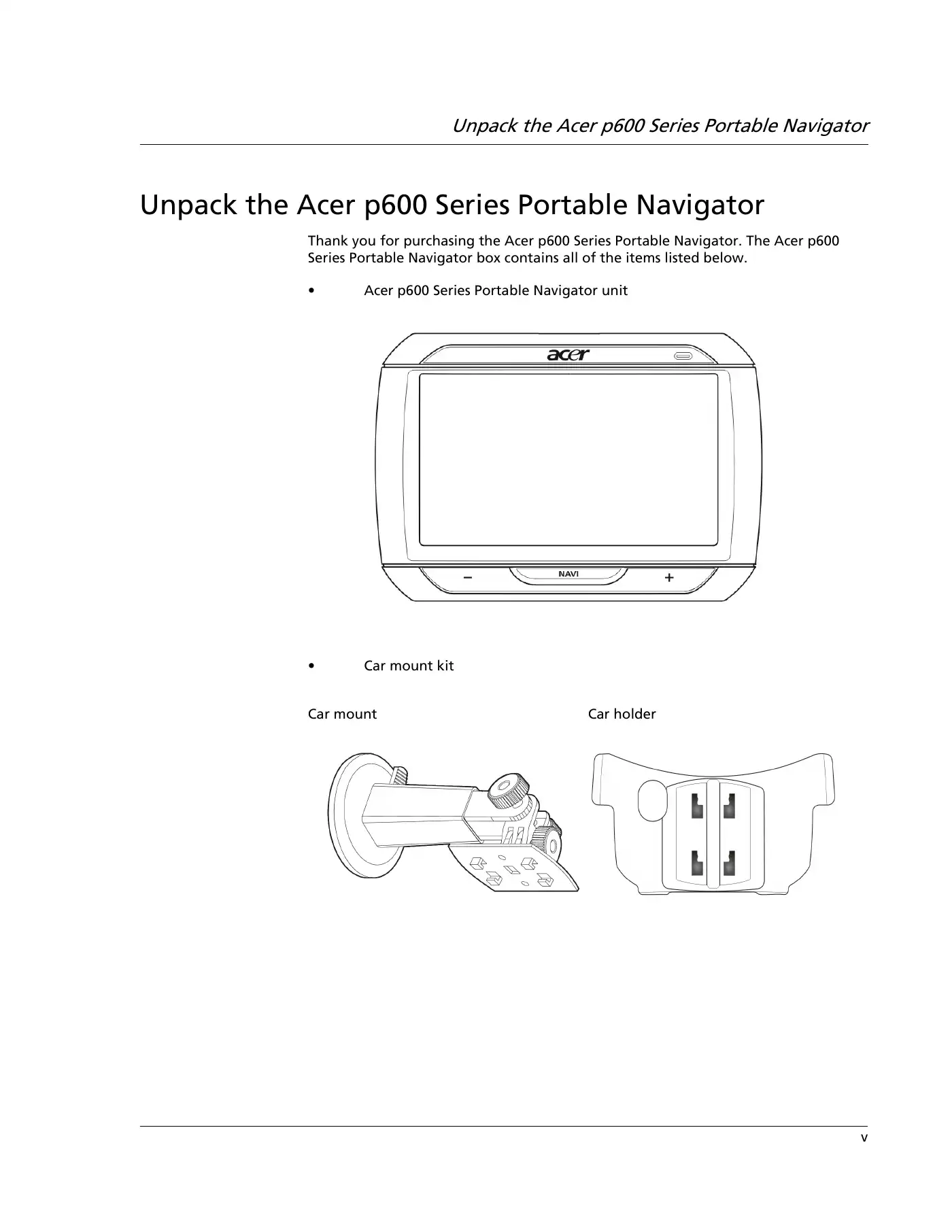 Acer P600 Series User Manual Manual pdf 7 page image
