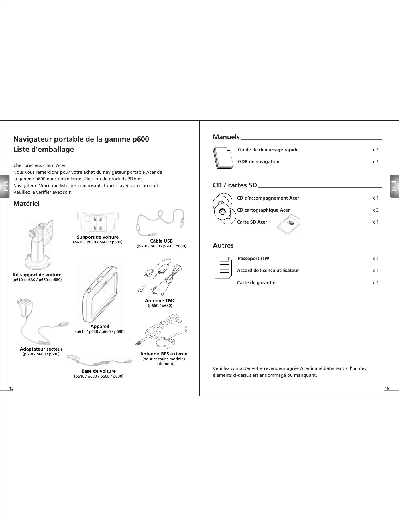 Acer p600 Series Quick Start Manual Manual pdf 10 page image
