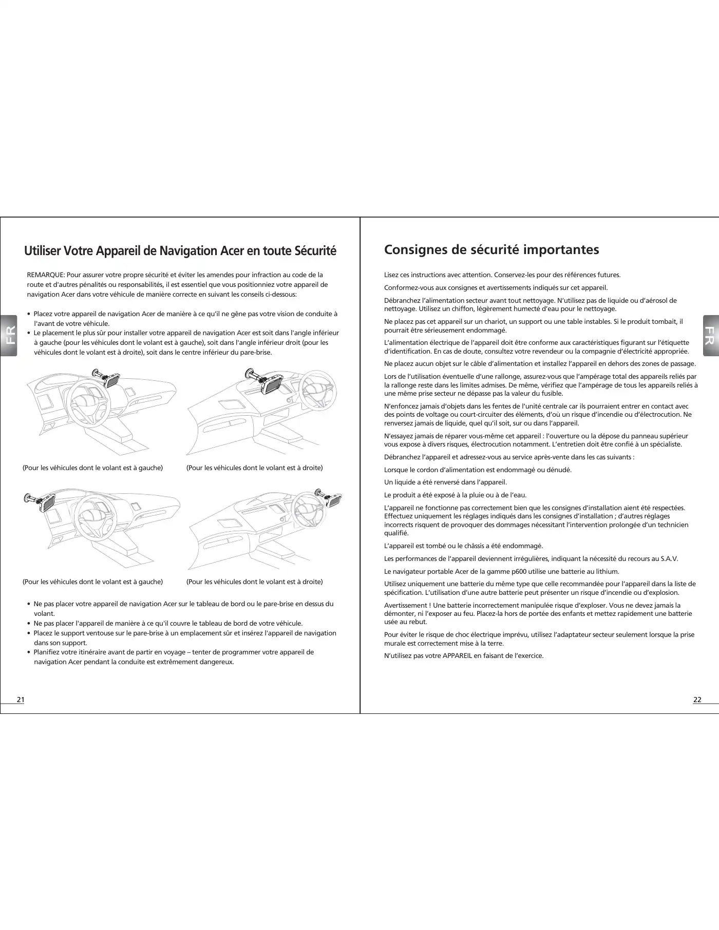 Acer p600 Series Quick Start Manual Manual pdf 13 page image
