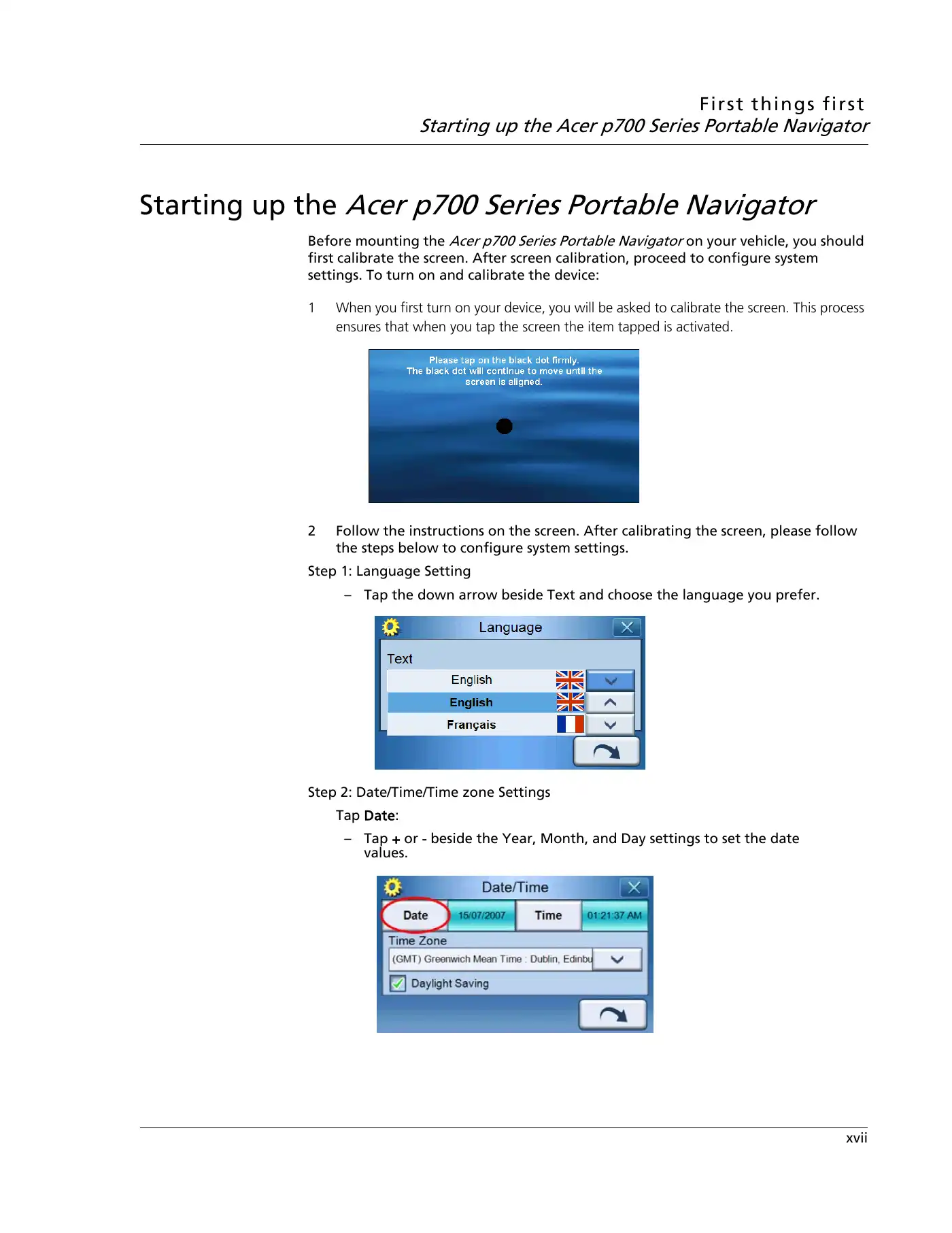 Acer p700 Series User Manual Manual pdf 19 page image