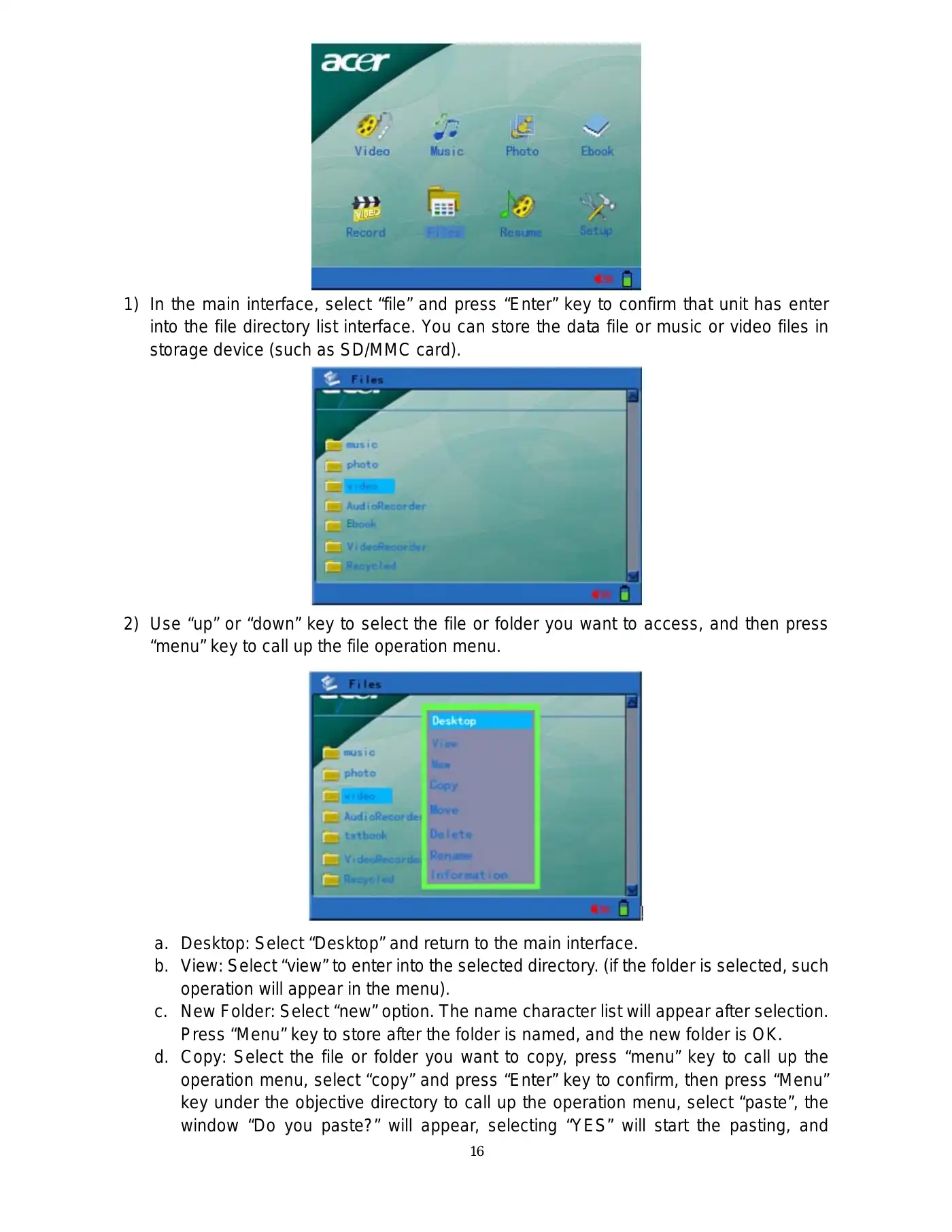 Acer MP400 User Manual Manual pdf 18 page image