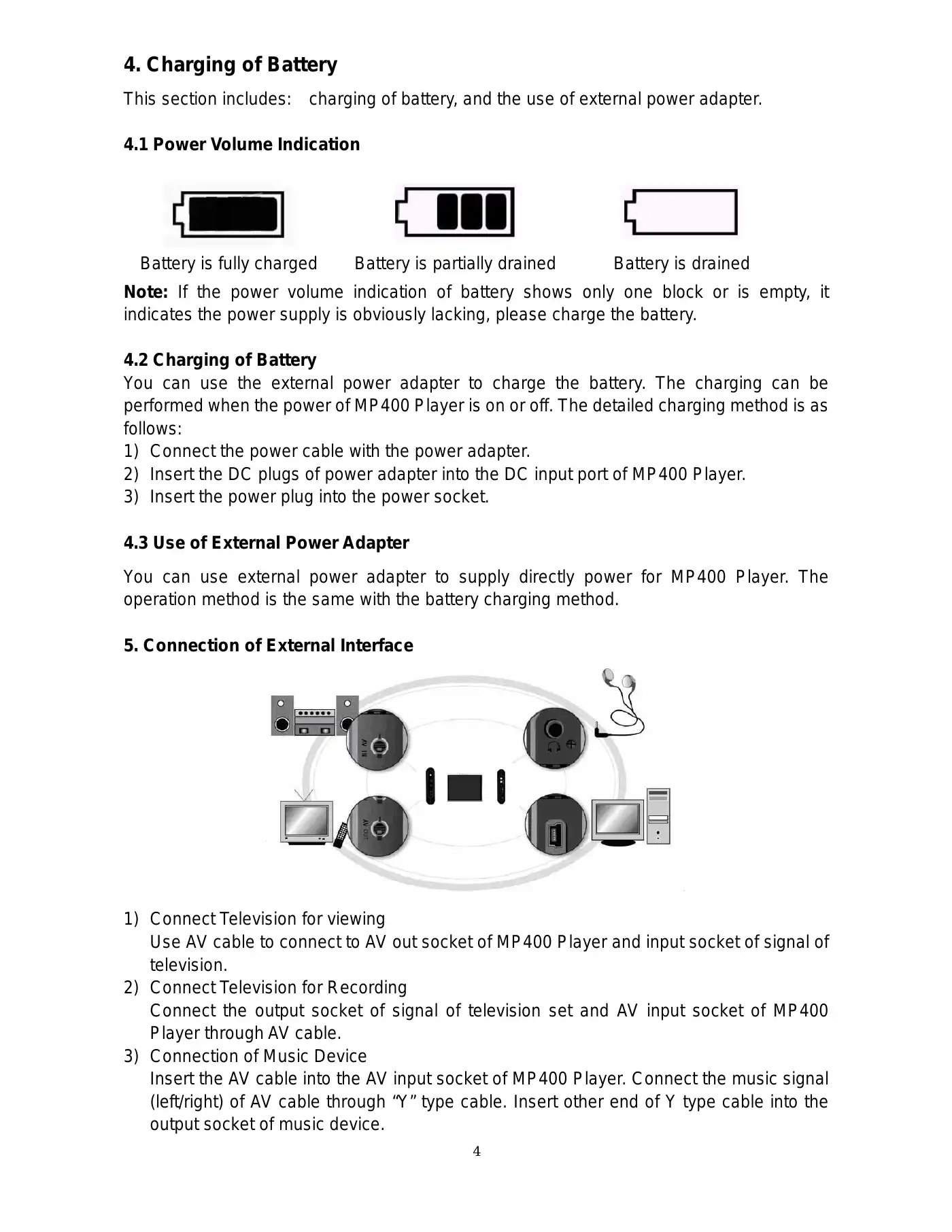 Acer MP400 User Manual Manual pdf 6 page image