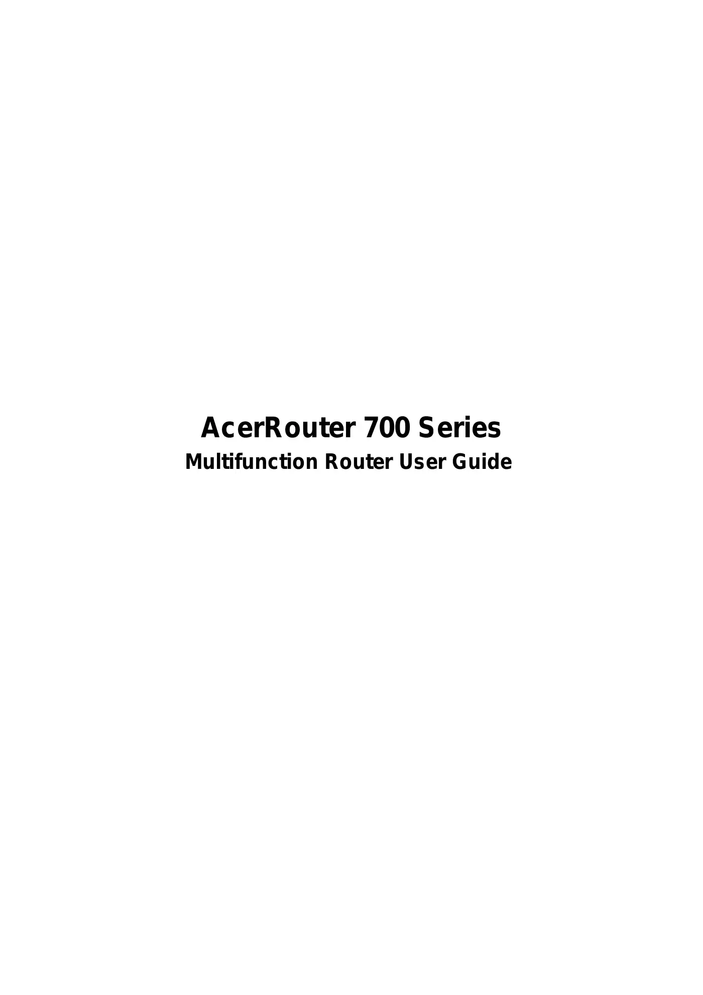 Acer 700 Series User Manual Manual pdf 1 page image