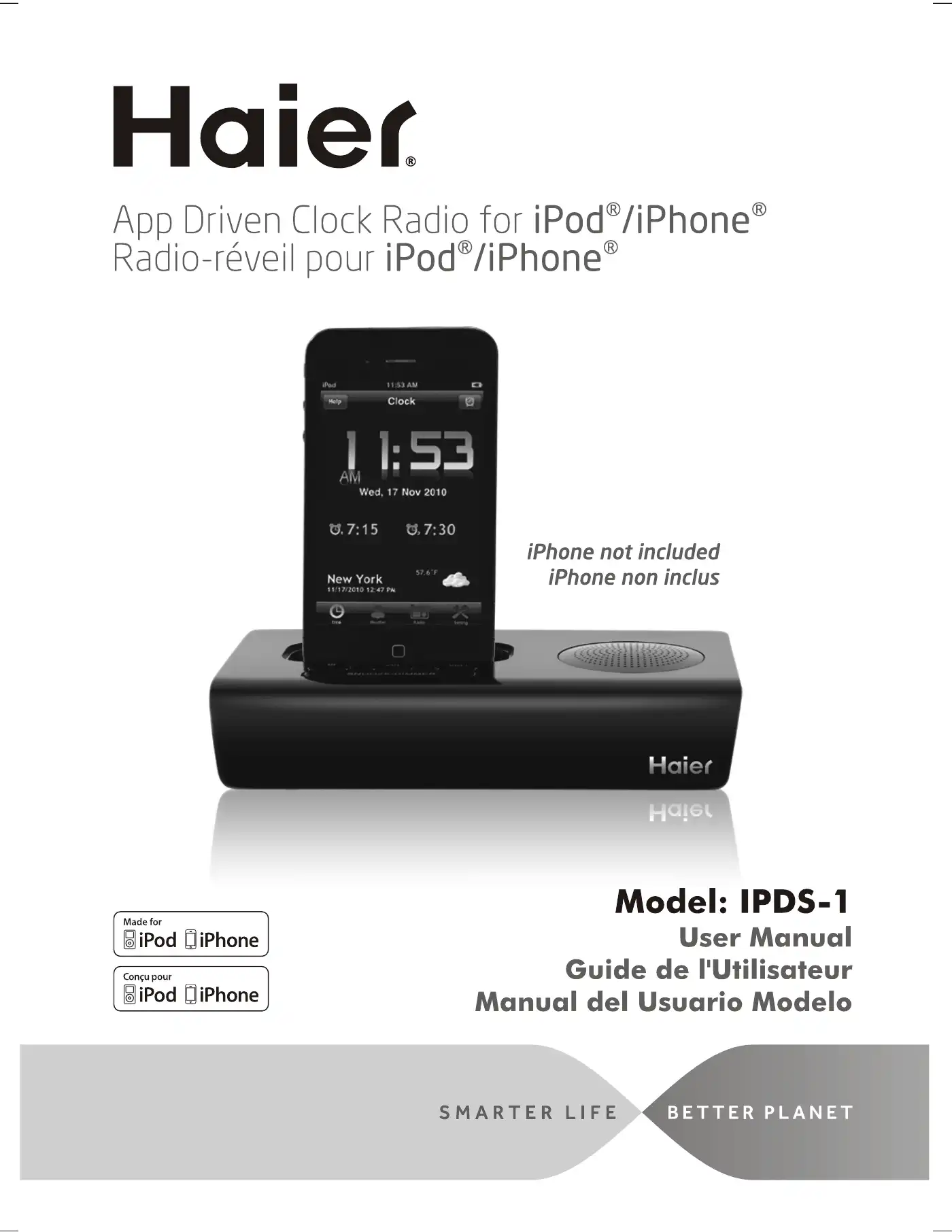 Haier IPDS-1 User Manual Manual pdf 1 page image