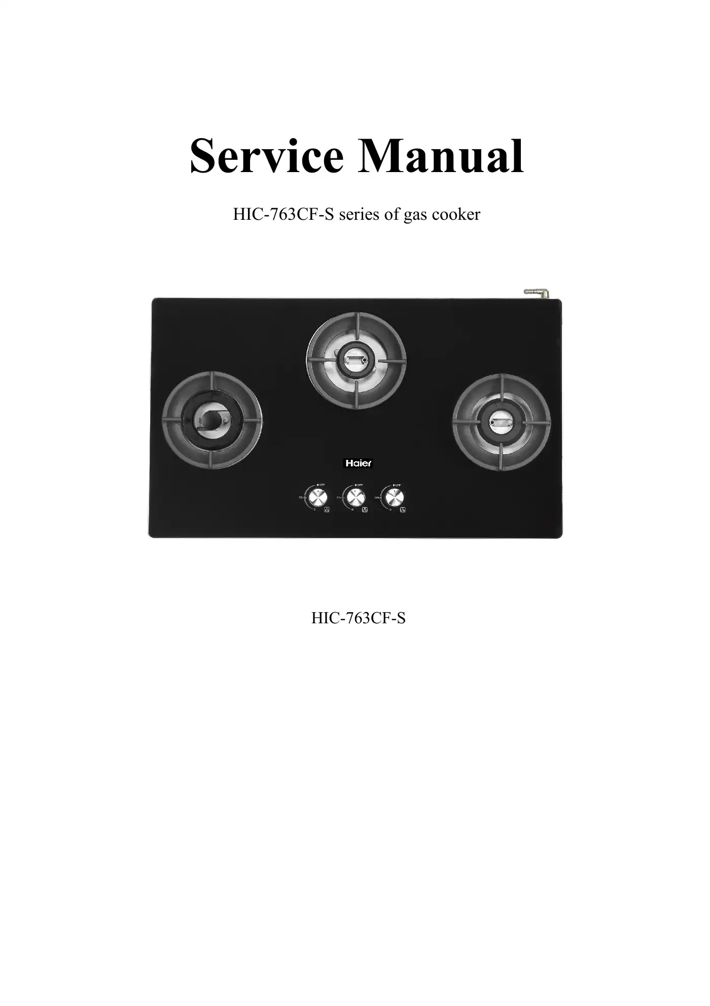 Haier HIC-763CF-S Service Manual Manual pdf 1 page image