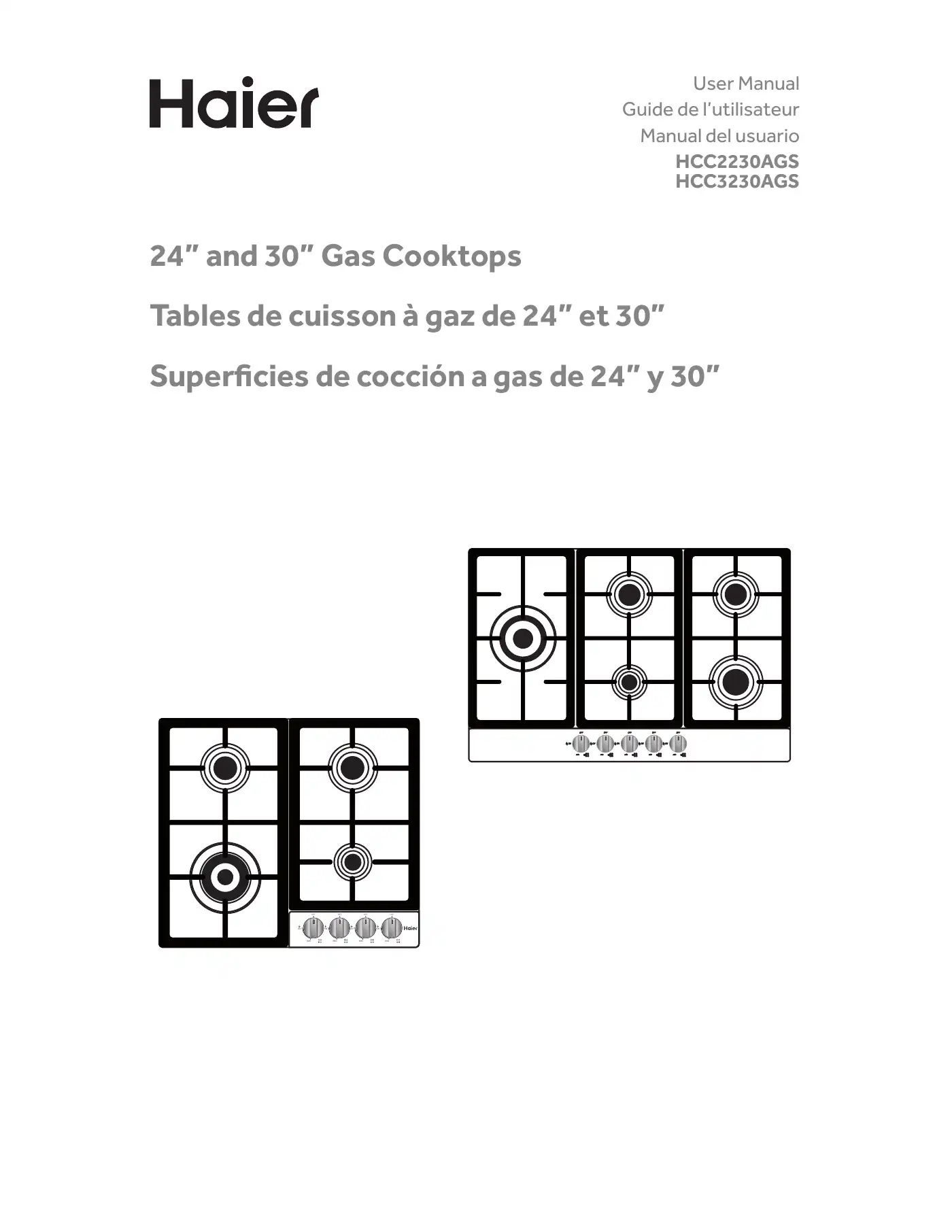 Haier HCC2230AGS User Manual Manual pdf 1 page image