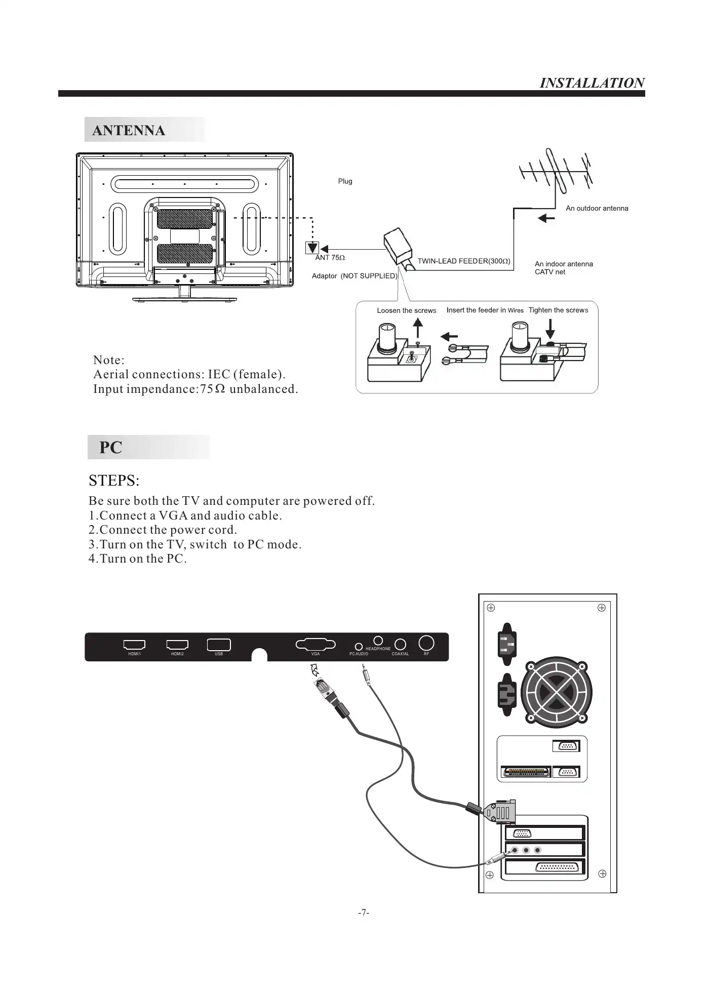 Haier LE39F2280 User Manual Manual pdf 8 page image