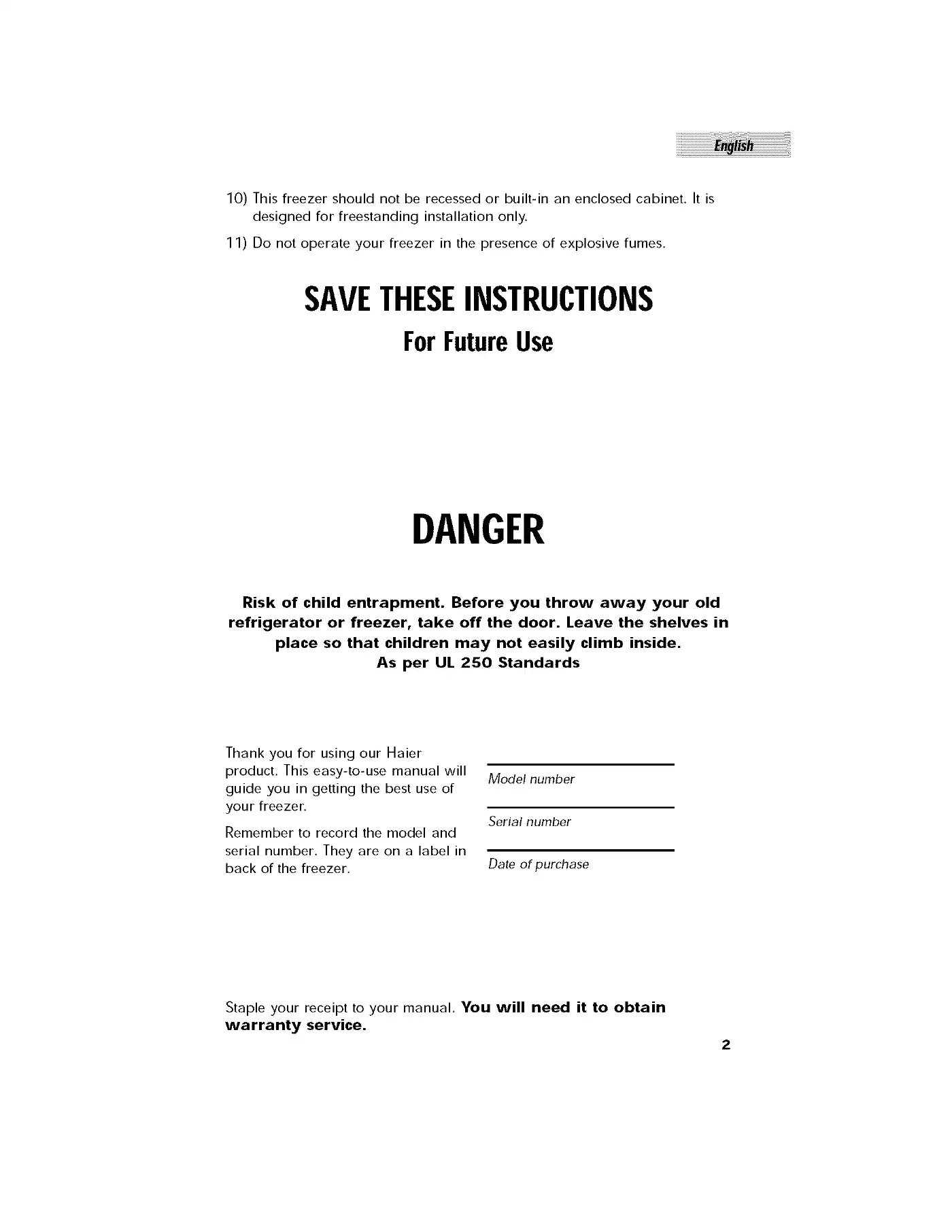 Haier LW120 User Manual Manual pdf 3 page image