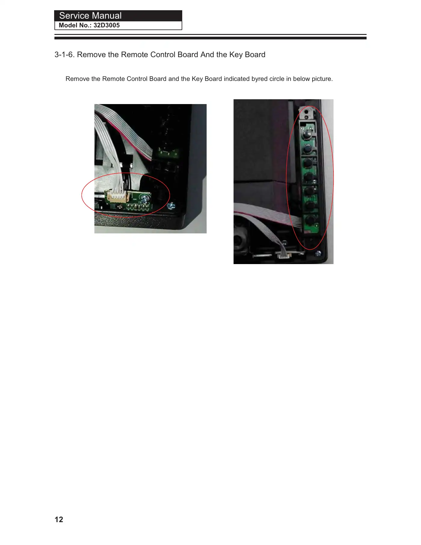 Haier 32D3005 Service Manual Manual pdf 13 page image