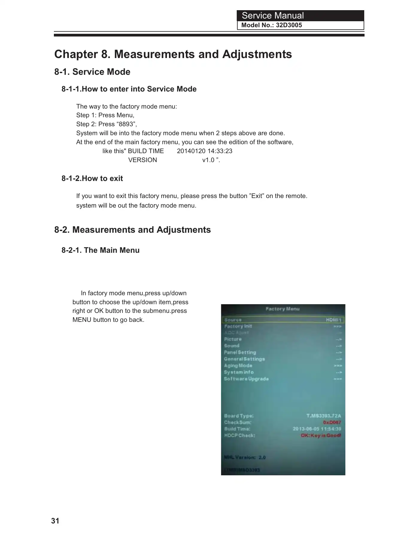 Haier 32D3005 Service Manual Manual pdf 32 page image