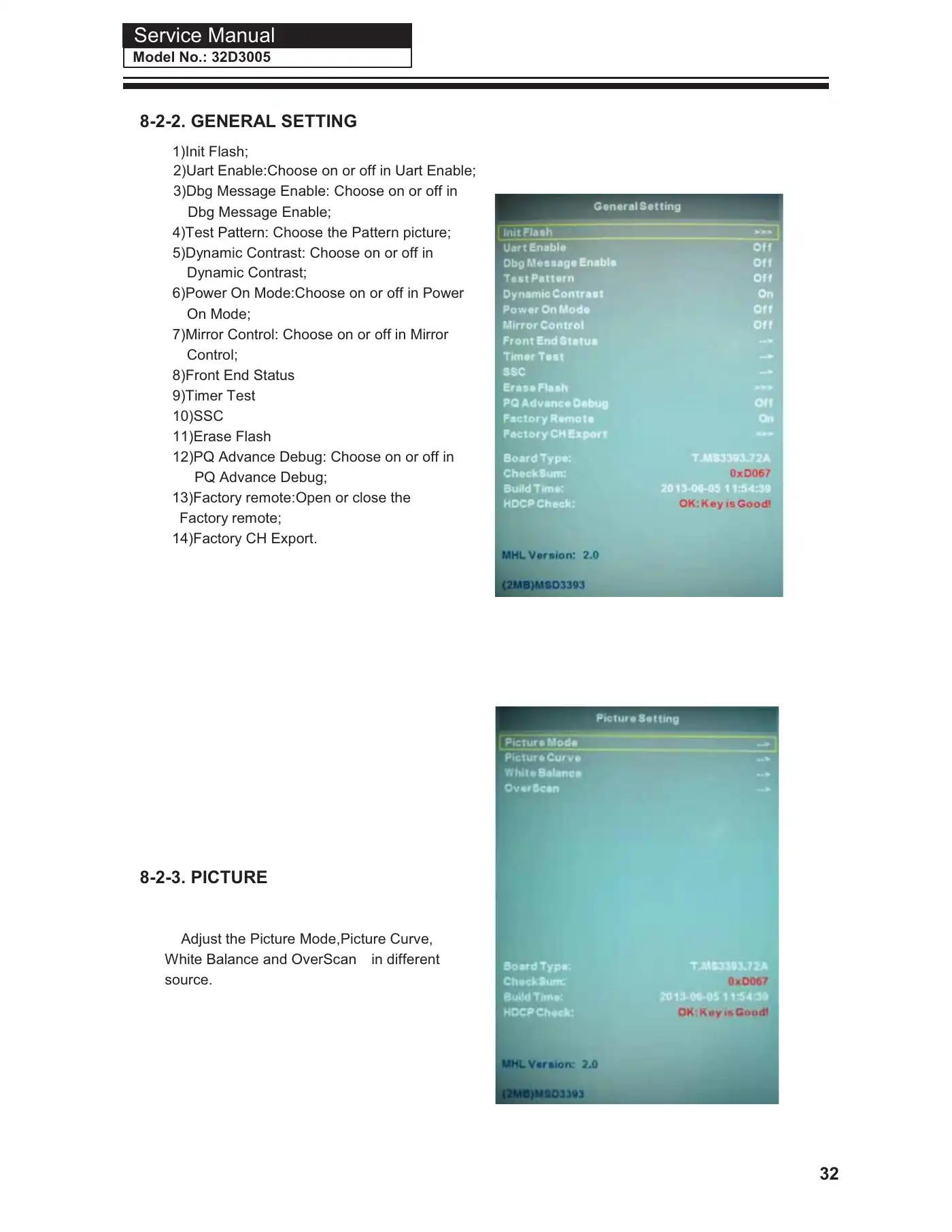 Haier 32D3005 Service Manual Manual pdf 33 page image