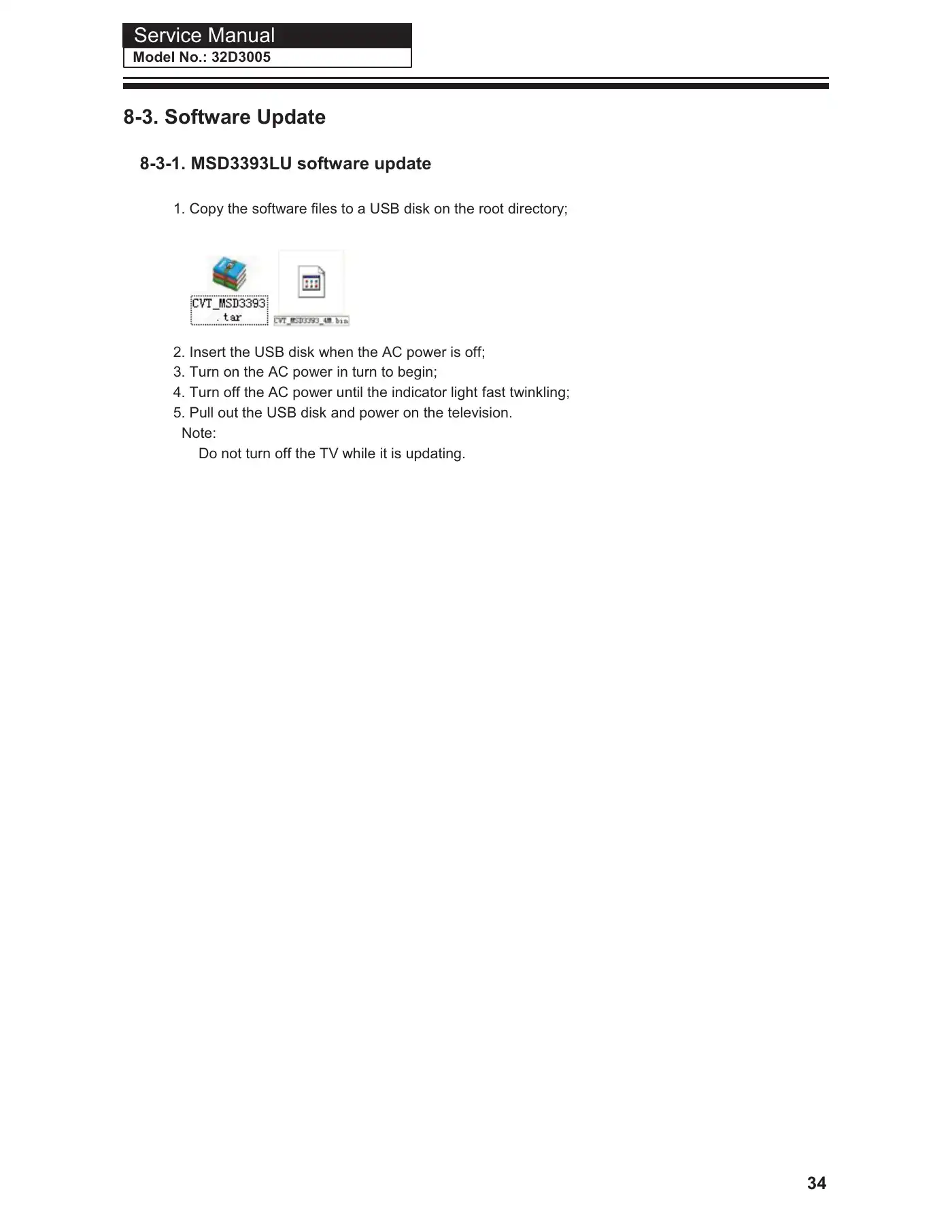 Haier 32D3005 Service Manual Manual pdf 35 page image