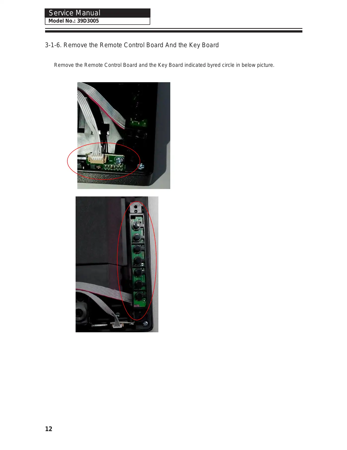 Haier 39D3005 Service Manual Manual pdf 13 page image