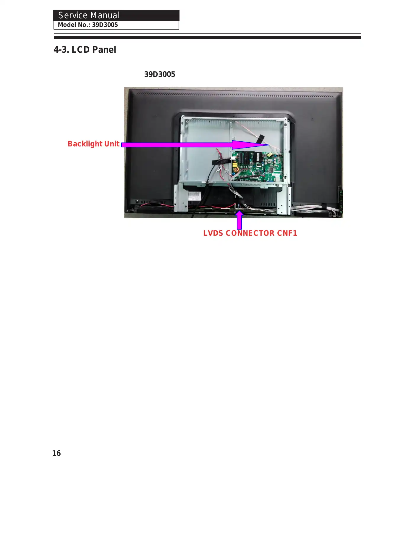Haier 39D3005 Service Manual Manual pdf 17 page image
