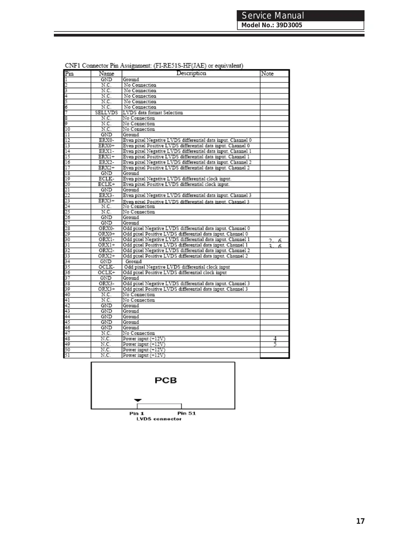 Haier 39D3005 Service Manual Manual pdf 18 page image