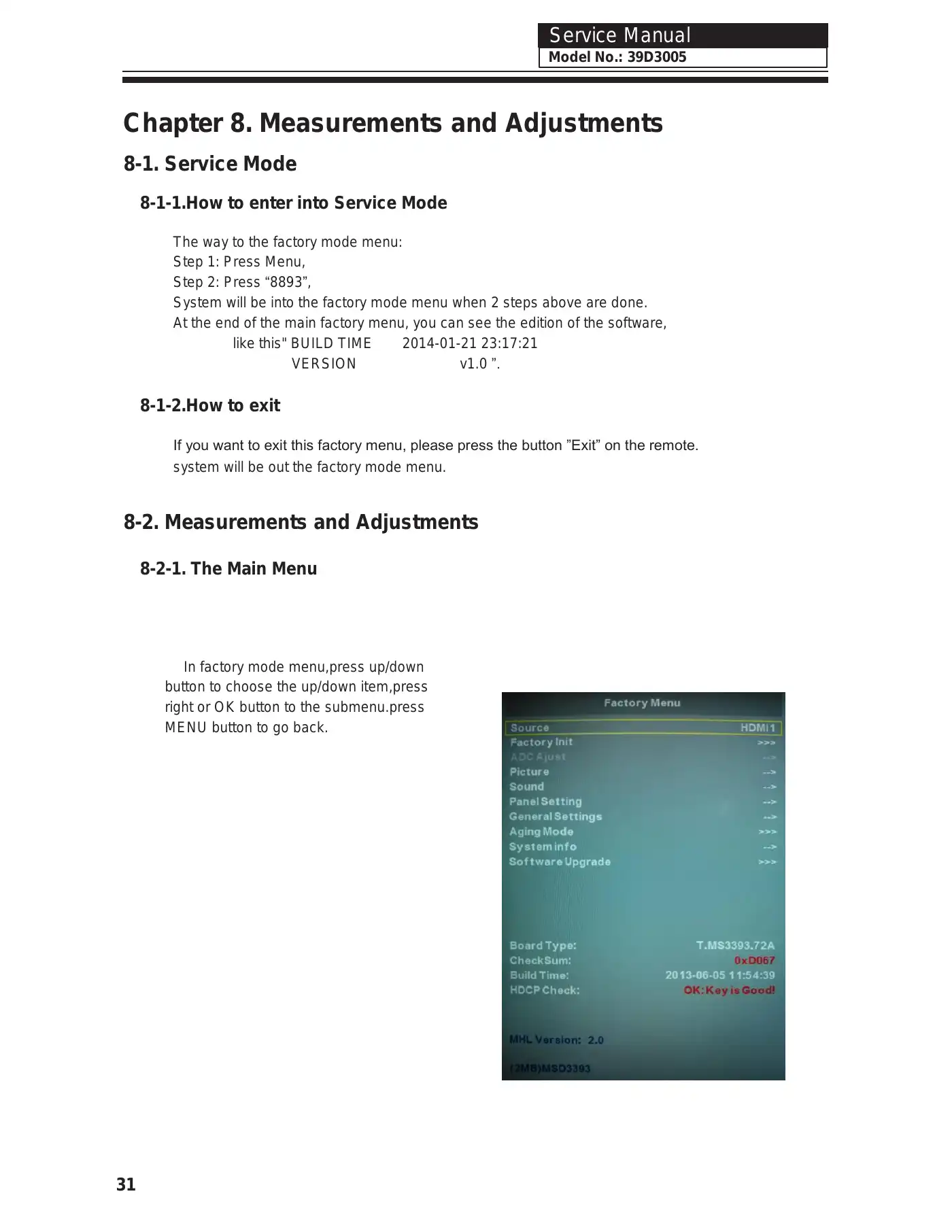 Haier 39D3005 Service Manual Manual pdf 33 page image