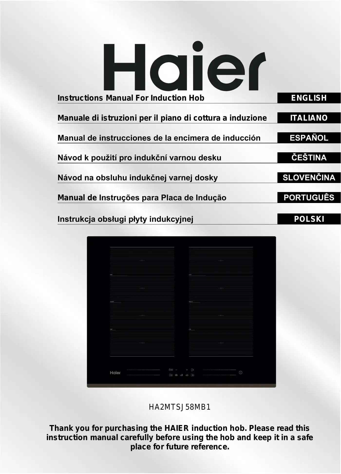 Haier HA2MTSJ58MB1 Instruction Manual Manual pdf 1 page image