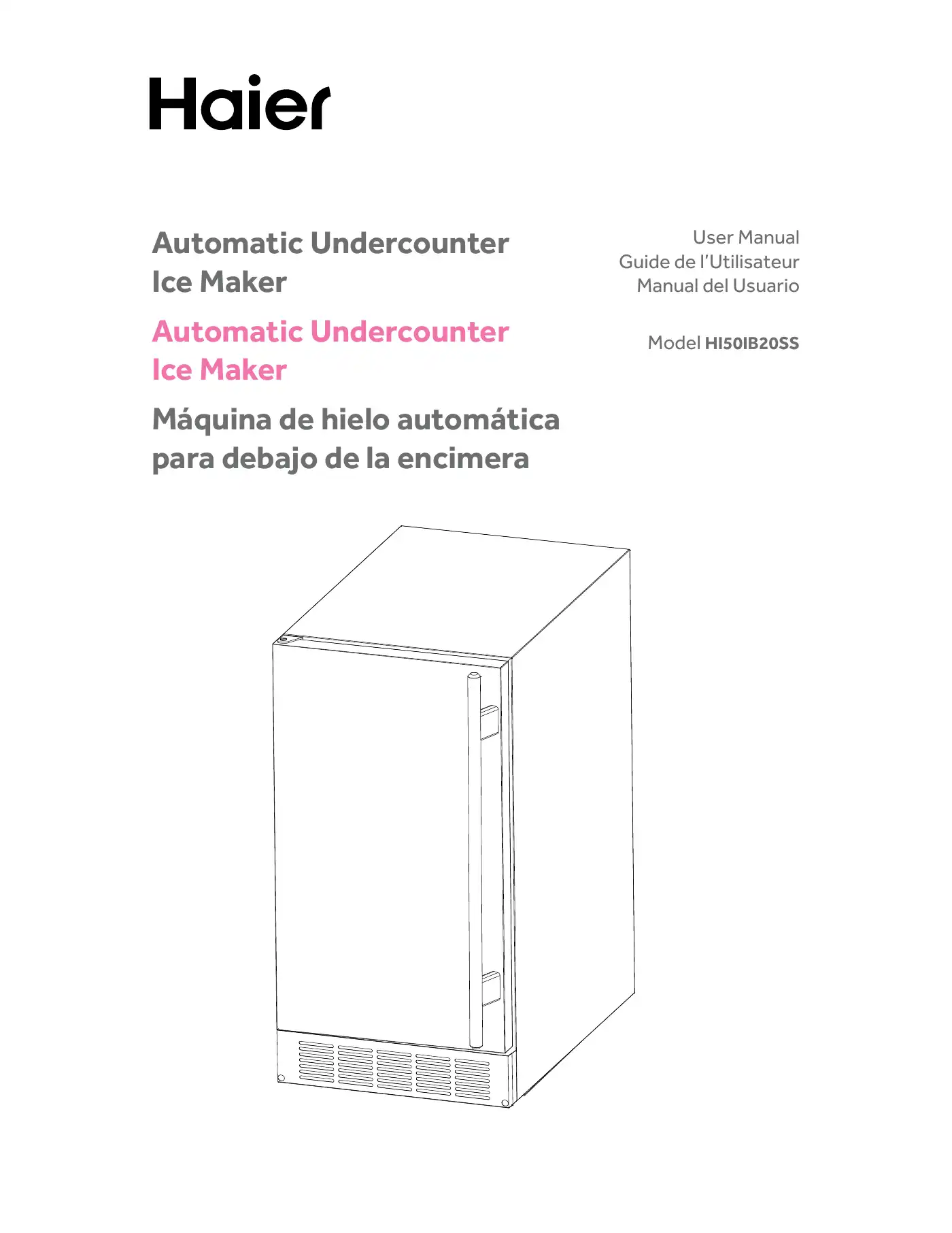 Haier HI50IB20SS User Manual Manual pdf 1 page image