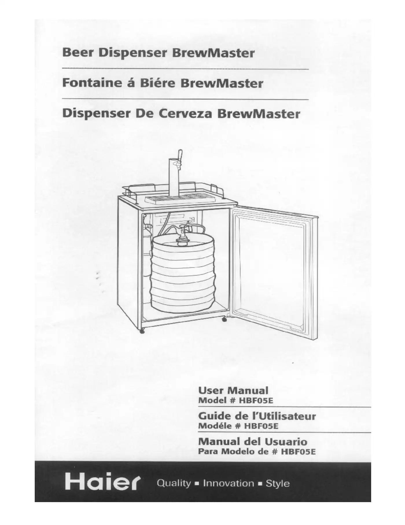 Haier HBF05EAVS-01 User Manual Manual pdf 1 page image