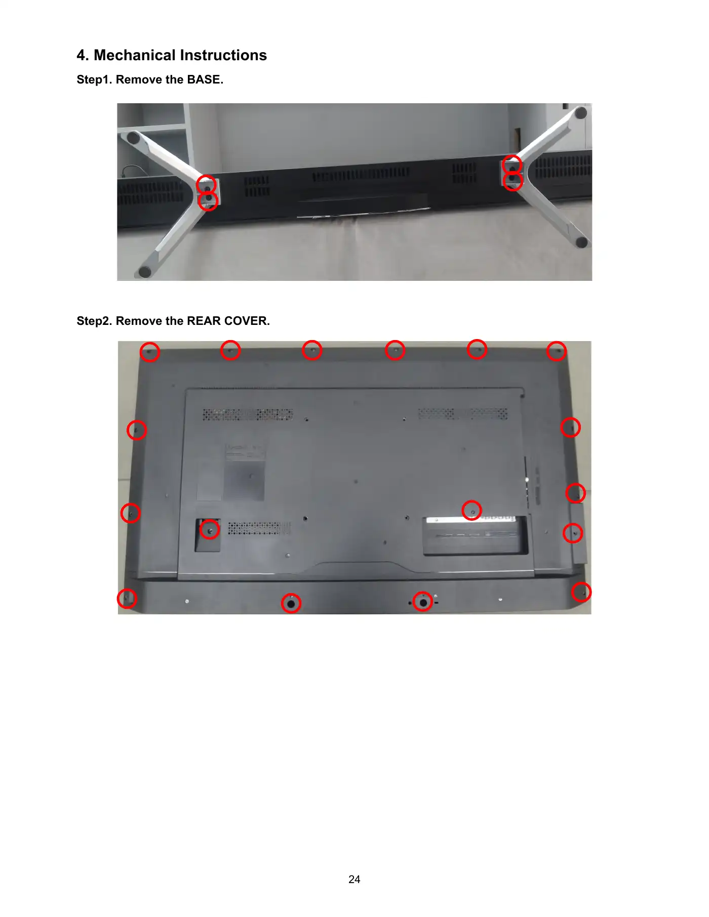 Haier LE43B7600A Service Manual Manual pdf 24 page image