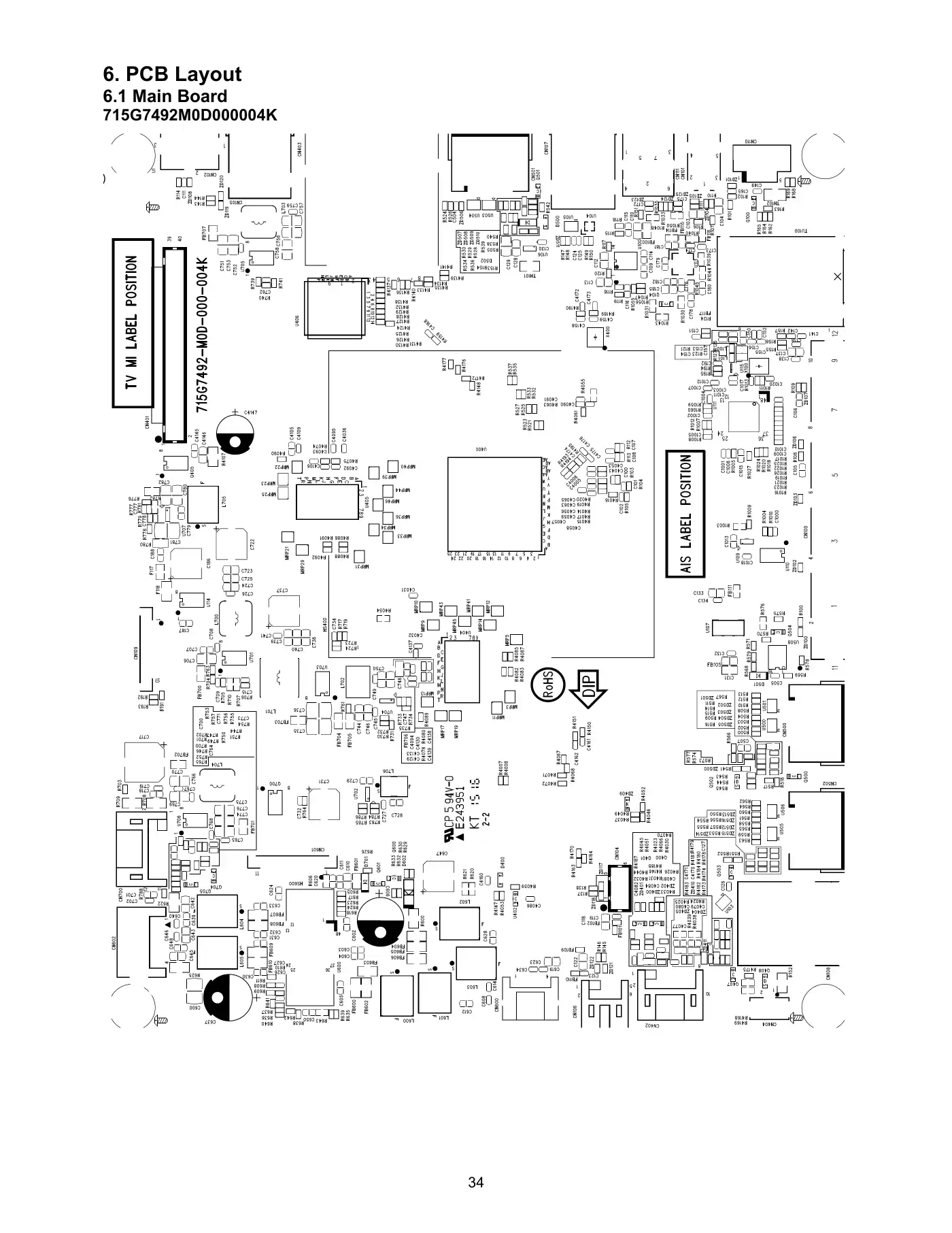 Haier LE43B7600A Service Manual Manual pdf 34 page image