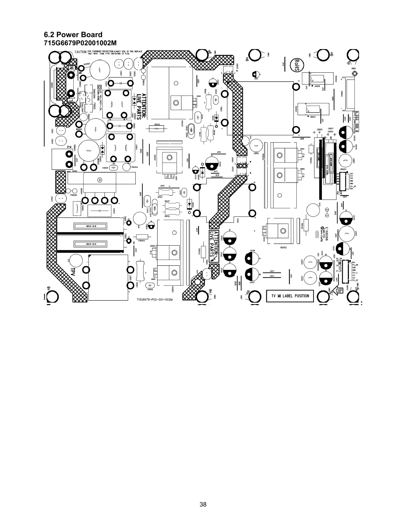 Haier LE43B7600A Service Manual Manual pdf 38 page image