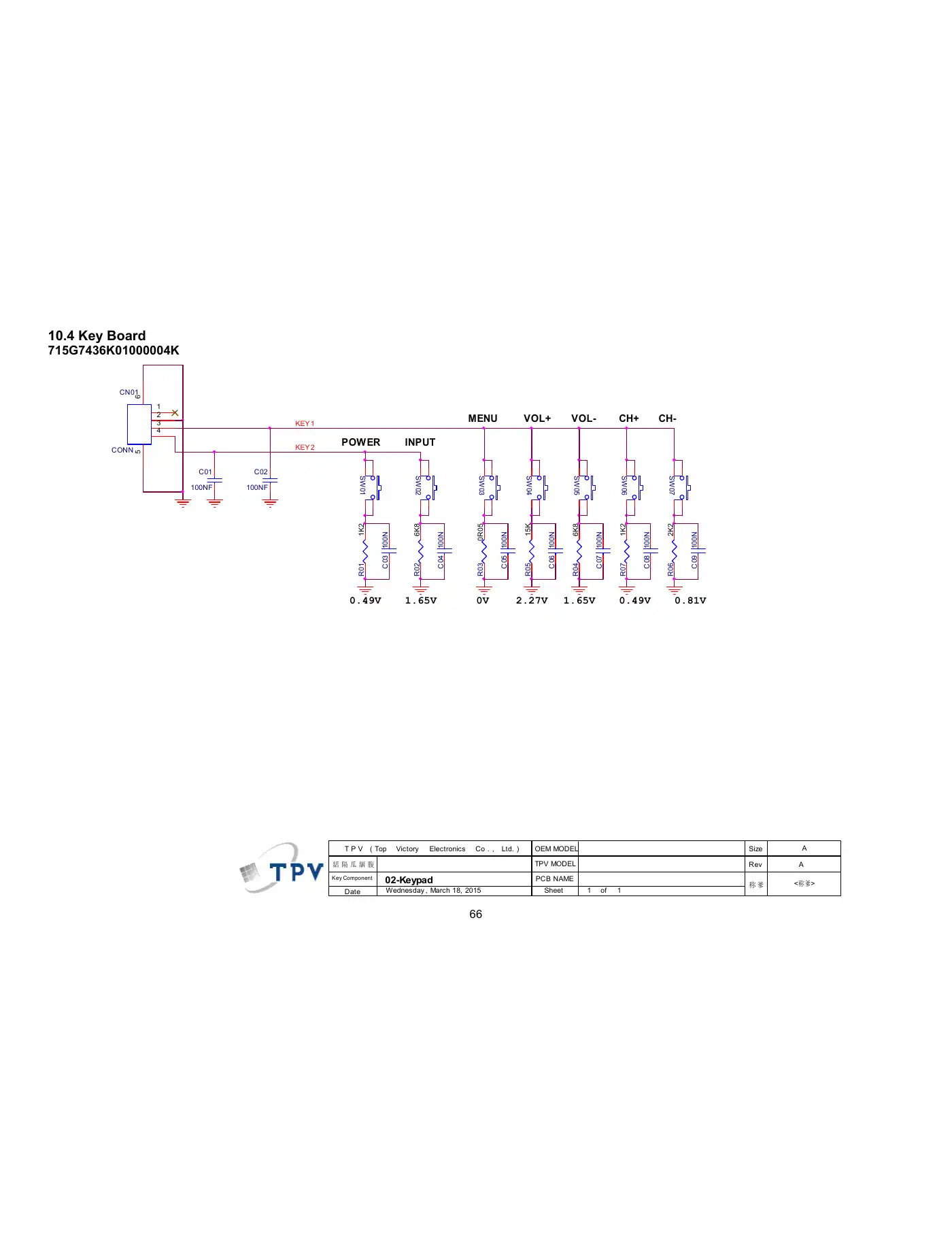 Haier LE43B7600A Service Manual Manual pdf 66 page image