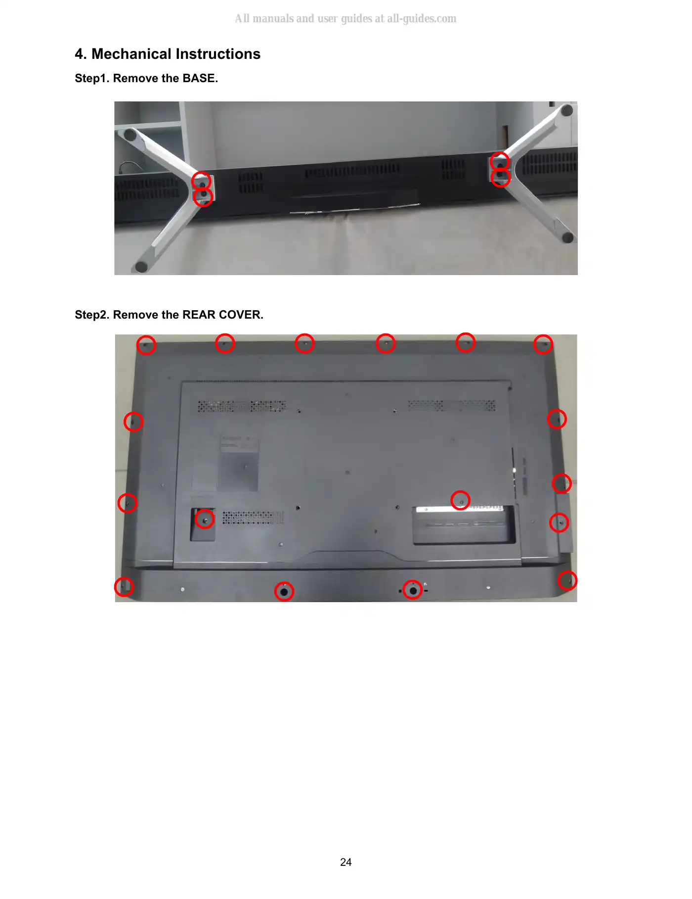 Haier LE43B7600A Service Manual Manual pdf 24 page image