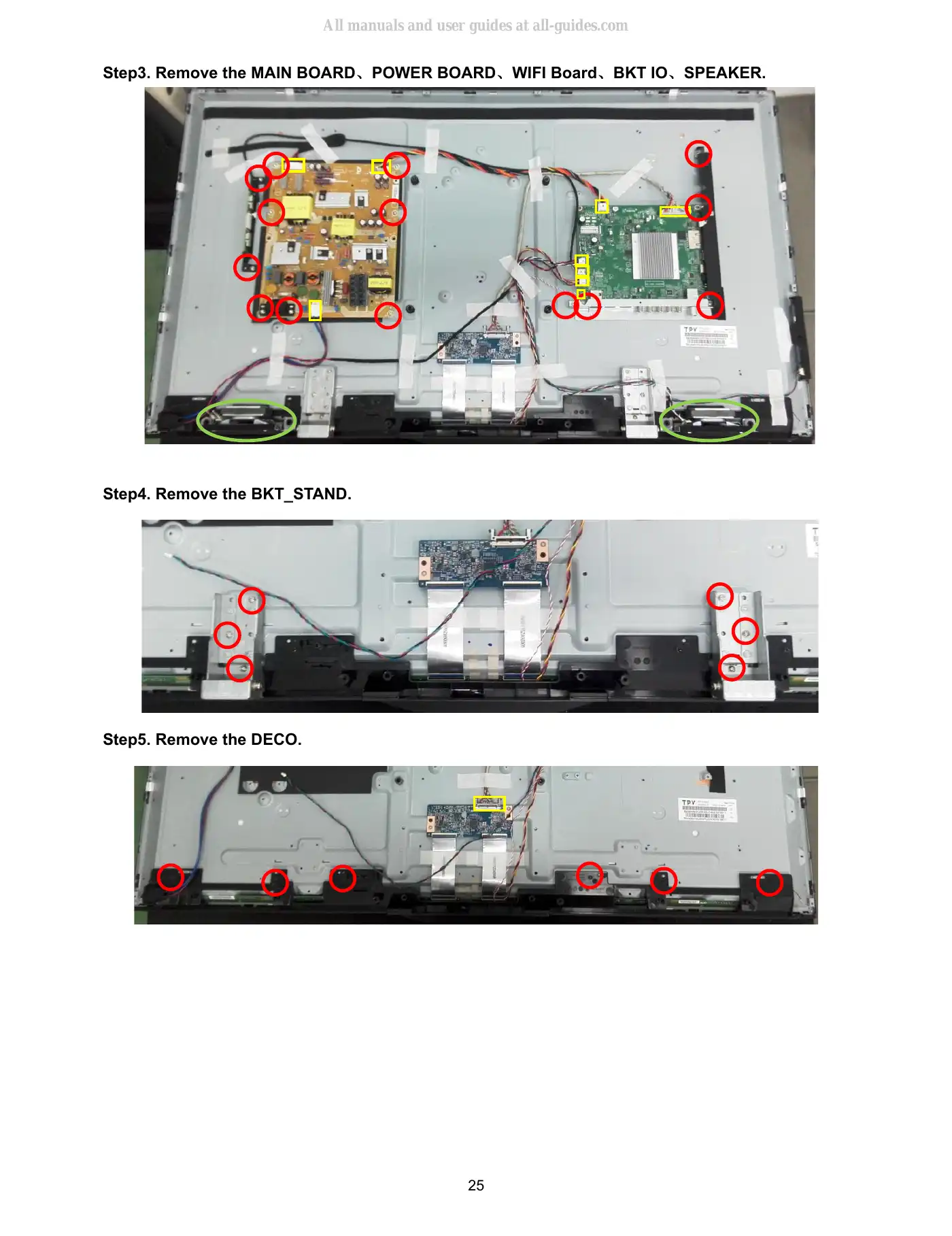 Haier LE43B7600A Service Manual Manual pdf 25 page image