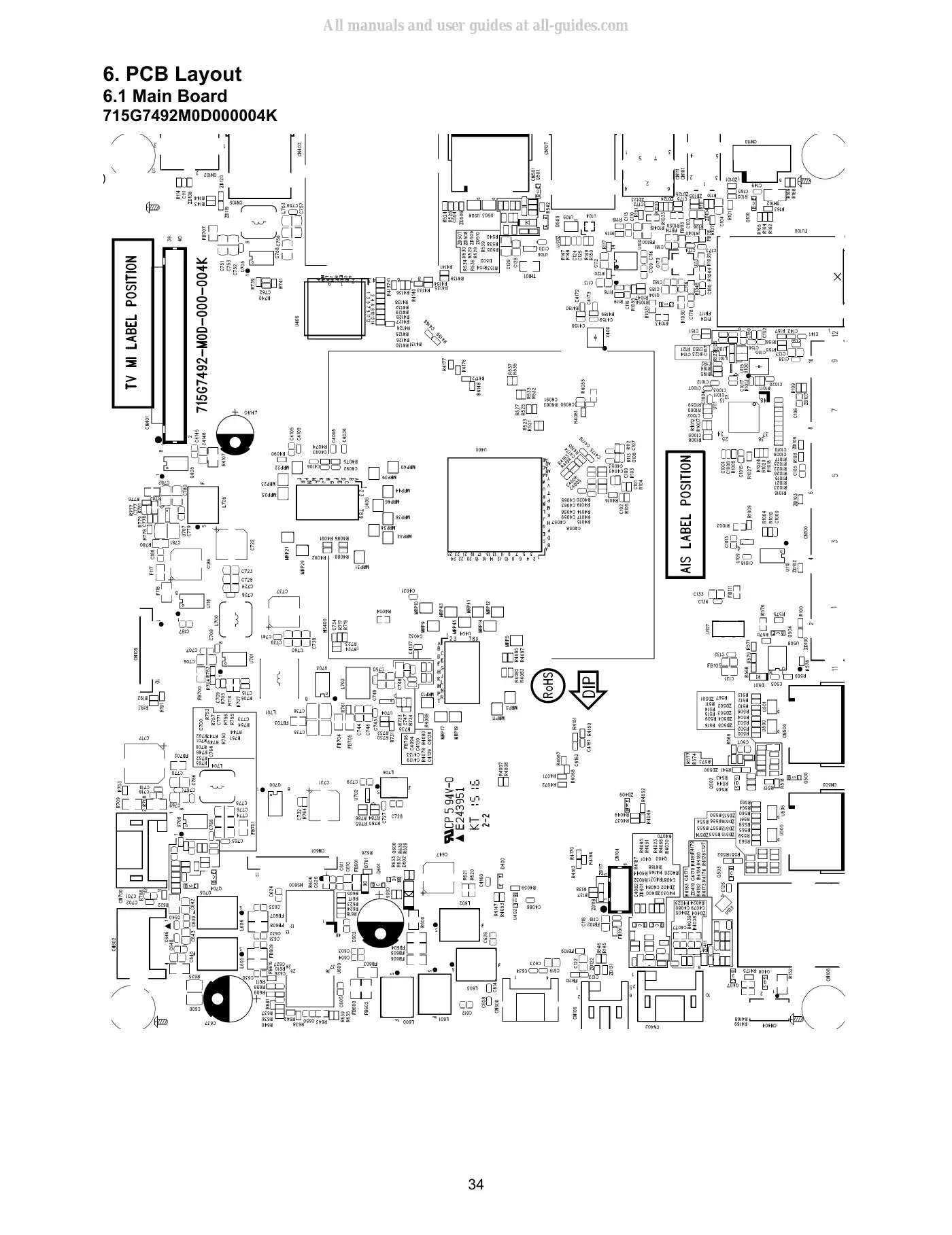 Haier LE43B7600A Service Manual Manual pdf 34 page image
