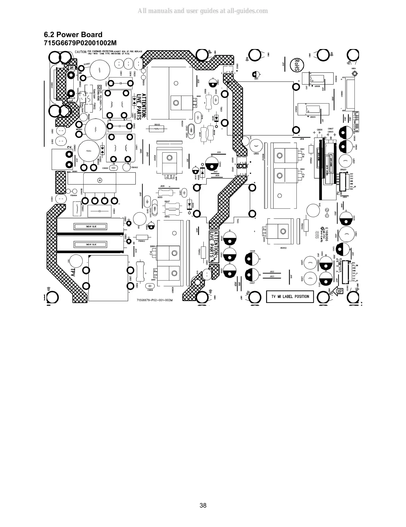 Haier LE43B7600A Service Manual Manual pdf 38 page image
