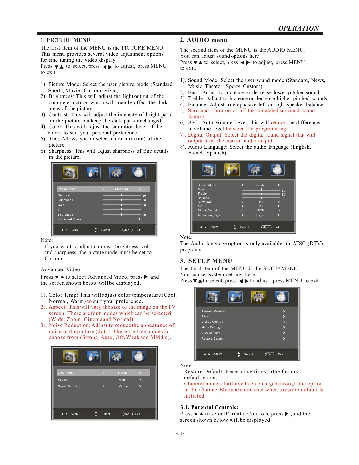 Haier LEC32B1380W Owner's Manual Manual pdf 12 page image