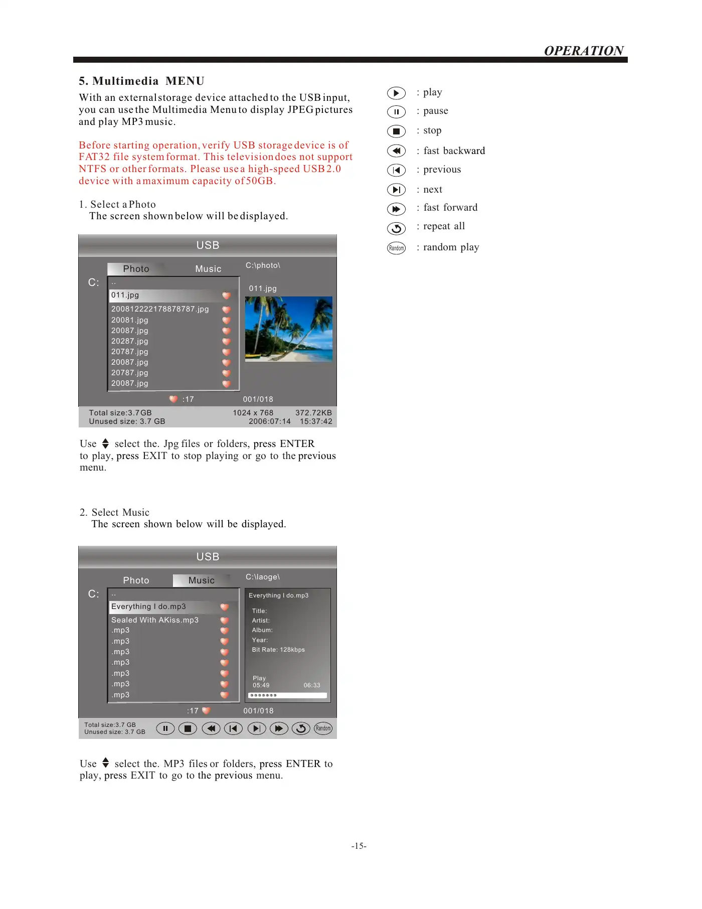 Haier LEC32B1380W Owner's Manual Manual pdf 16 page image