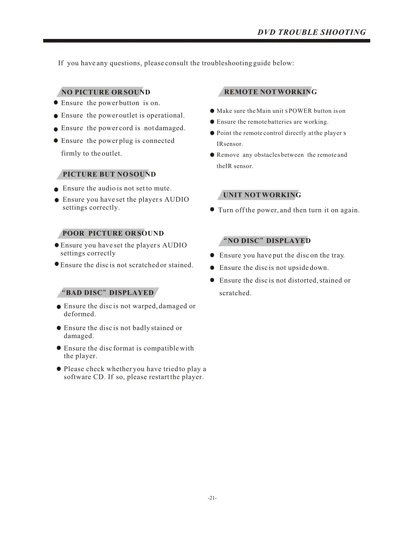 Haier LEC32B1380W Owner's Manual Manual pdf 22 page image