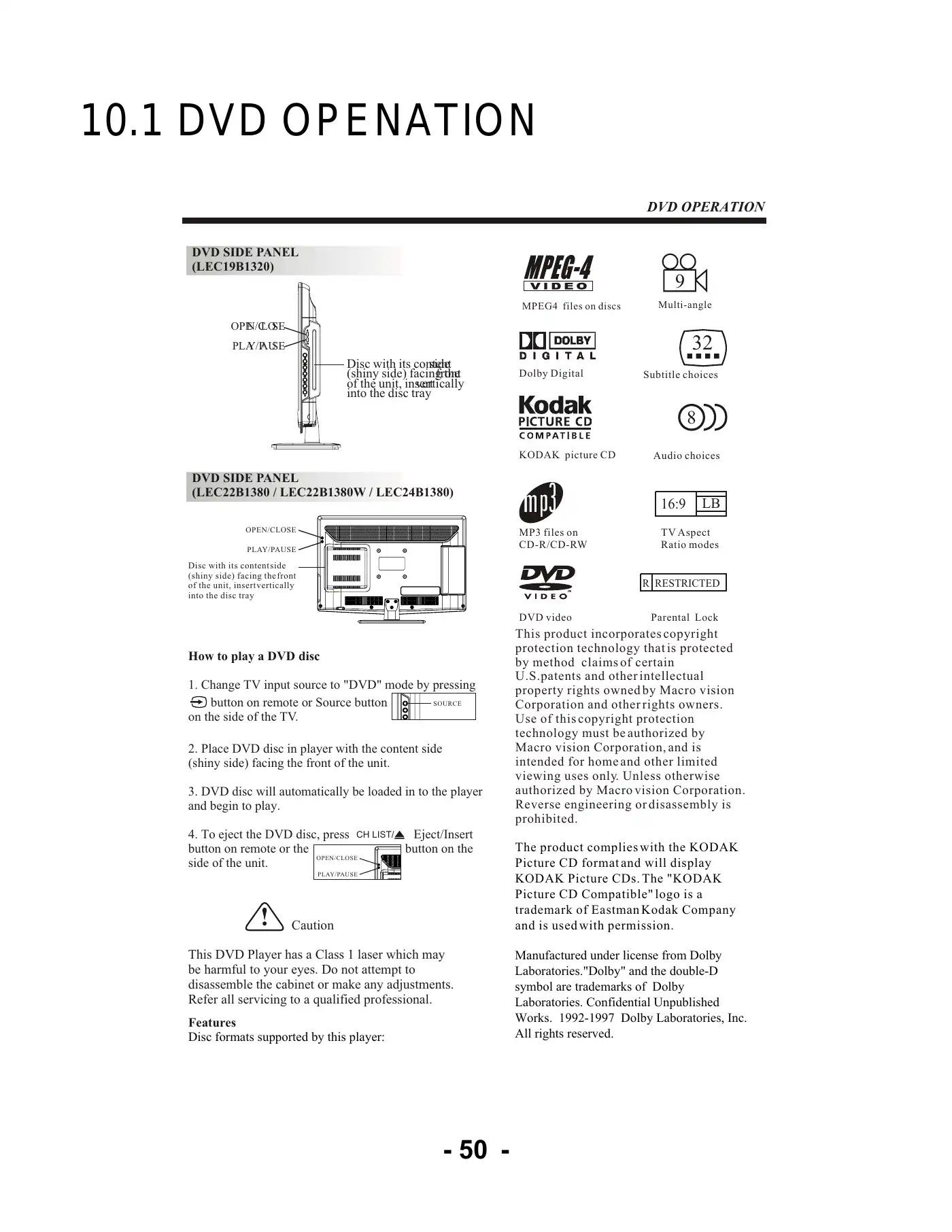Haier LEC32B1380 Service Manual Manual pdf 51 page image